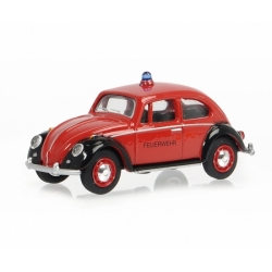 VW Beetle Kafer Feuerwehr 1948 Red  1:64 452022600