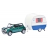 Mini Cooper with Caravan 1:43 450241500
