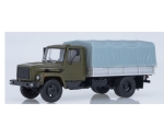GAZ-3309 flatbed truck with tent khaki 1:43 TR1015