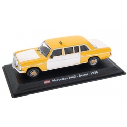 Mercedes Benz 240D TAXI Beirut 1970 Yel  1:43 TX09