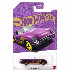 Chevrolet Corvette 1955 Pearl & Chrome 1:64  JDM23