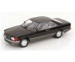 Mercedes Benz 500 SEC C126 1985 Black 1:18 180334