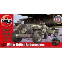 AIRFIX Willis Jeep Trailer and 6PDR Gun 1:72 02339