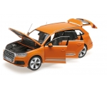 Audi Q7 2015 Orange 6 openings 1:18 110014004
