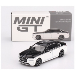 BMW i7 xDrive60 2024 Alpine White Bla 1:64 00959-L