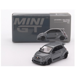 Abarth 595 LB-WORKS x Abas Works Gray 1:64 00995-L