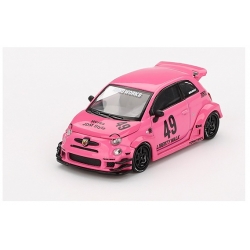 ABARTH 595 LB-WORKS x Abas Works Pink 1:64 00851-L