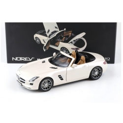 Mercedes Benz SLS AMG Roadster White 2 1:18 183491