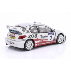 Peugeot 206 WRC #3 Winner Rallye Tour  1:18 OT1085