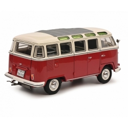 VW T1 Samba Minibus 1962 Red White 1:18 450045400