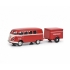 VW T1c Bus with Trailer Red and Cr 1:87  452661800