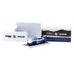 Porsche RWB 993 Liberty Walk Blue Whit 1:64 037-SL