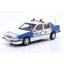 Volvo 850 Police Sweden 1993 White B  1:18 1800525