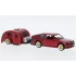 BMW M3 (E30) Red With Caravan 1988 1:64 23039
